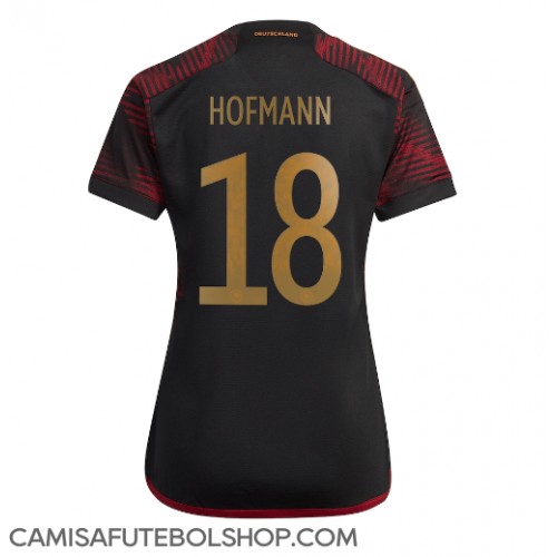 Camisa de time de futebol Alemanha Jonas Hofmann #18 Replicas 2º Equipamento Feminina Mundo 2022 Manga Curta